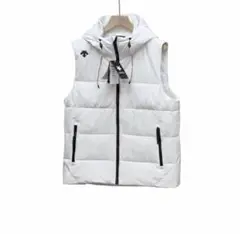 デサント メンズ DESCENTE メンズ ゴルフ ダウンベスト ホワイト XL