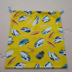 ハンドメイド　新幹線柄　体操服袋 サイズ35☓32cm