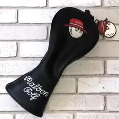 マルボン ゴルフ ヘッドカバー FW用 フェアウェイウッド Malbon 黒