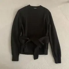 CLANE サイドリボンニット