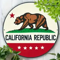 カリフォルニアリパブリック California Republic ブリキ看板