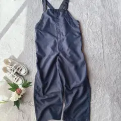 美品(F)サロペット/オールインワン/オーバーオール/つなぎ/ネイビー