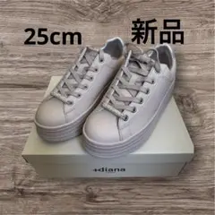 +diana 厚底　スニーカー ピンク 25.0cm かわいい　靴　ダイアナ