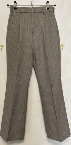 LOWRYSFARM スラックス パンツ 千鳥格子柄