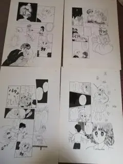 ‼️少女漫画 原画　素人漫画　ハンドメイド　趣味11 枚‼️応募12 −22