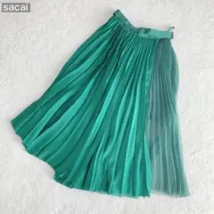 【美品】sacai サカイ 2020SS アシンメトリー プリーツスカート
