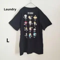 Laundry ランドリー 綿100% 12星座キャラクター Tシャツ 半袖 L