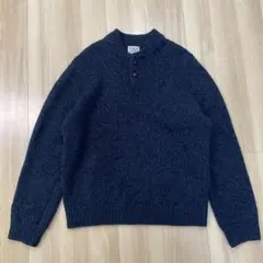 L.L.Bean ヘンリーネックセーター クルミボタン