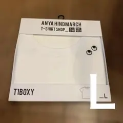 ユニクロ　アニヤ ハインドマーチ T1BOXY ホワイト Lサイズ