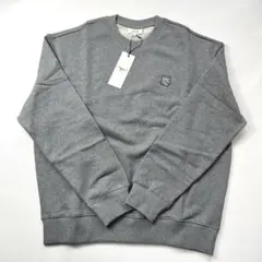 正規品　メゾンキツネ　モノクロパッチ　スウェット　トレーナー　メンズ　L グレー