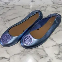★高級感あり★トミーヒルフィガー★ バレエフラットシューズ♪ Z X shoes フラットシューズ ホワイト 24.0-24.5 - メルカリ