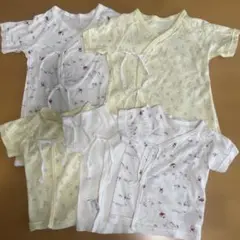 トップバリュ　新生児ベビー　肌着５枚セット　50〜60cmサイズ　半袖