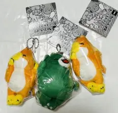 ナムコ限定　ちびゴジラの逆襲　ぬいぐるみマスコット　3点セット