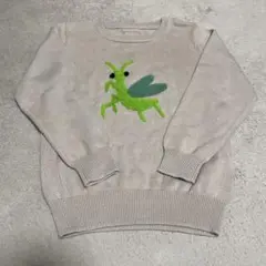 インセクトコレクション カマキリ刺繍 ニットセーター Size:M