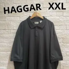 海外古着　HAGGAR ハガー　半袖　半袖ポロシャツ　ビッグサイズ　サイズXXL