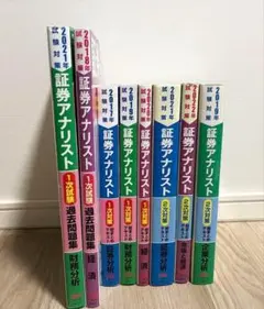 証券アナリスト1次試験対策、2次試験対策 ８冊セット