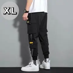 パンツ ポケット デザイン メンズ XL ジャージ スポーツ 黒 ユニセックス