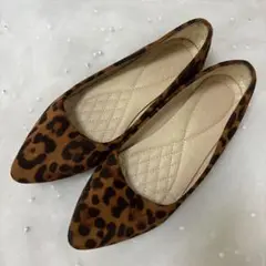 美品　レオパード柄パンプス　25.0cm