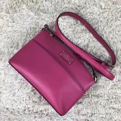 ケイトスペードニューヨーク ショルダーバッグ ピンク レザー