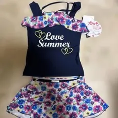 女の子向け セパレート水着 スカパン　130