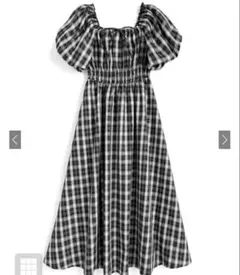 美品⭐️ GRL チェック柄バルーンスリーブワンピースdk1437