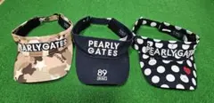 PEARLY GATES バイザー 3点セット