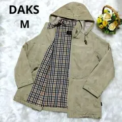 ダックスDAKS✨ジャンパーフード取り外し可能 ダックスチェック 中綿入り