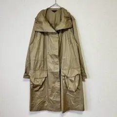 ✨美品✨セブンアイディコンセプト ロングモッズコート 薄手 カーキ サイズ40