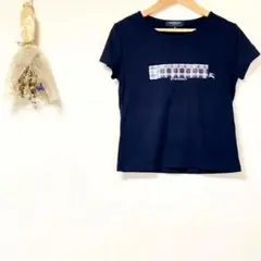 【BURBERRY】半袖Tシャツ♡ネイビー♡プリント入り