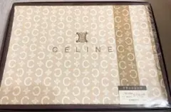 CELINE マカダム柄 総柄 フラットシーツ