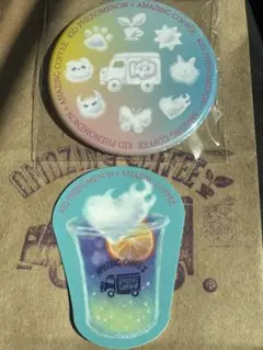 KID PHENOMENON 　アメコ　缶バッジ　ステッカー　鈴木瑠偉