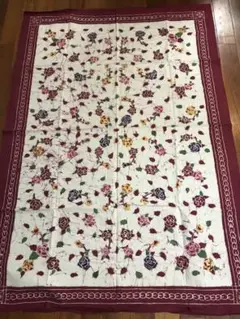 ジャワ更紗　手染め　臈纈染め　テーブルクロス　裏表染まっています