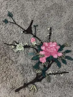【即購入可】中国 刺繍 花と鳥
