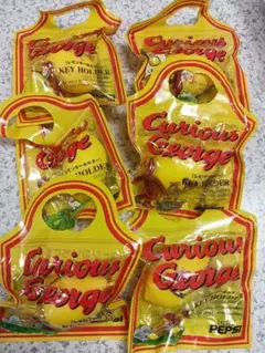 ペプシ 非売品 おさるのジョージのレモンキーホルダー 6点 セット