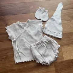 【未使用】peekaboo ピーカブー 退院着 ニューボーン4点セット