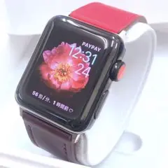 Apple Watch series3 アップルウォッチ 黒ステンレス セルラー