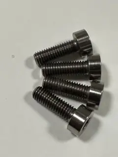 日本製 Ti-6Al4V M5 低頭ボルト 4本セット