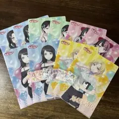 バンドリ クリアファイル 全5種×2セット ファミマ　ステッカー