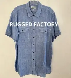 ラギッドファクトリーシャンブレー 　　　半袖シャツRUGGED FACTORY