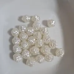 アクリルバラ型丸ビーズ　25個セット