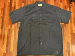 Dickies 半袖ワークシャツ ネイビー 3XL