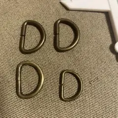 金属製Dカン　 内径約2cm 3個　　内径約1.7cm 1個　合計4個