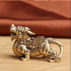 守護神 風水 ヤアズ 真鍮製ミニ置物 魔除け 金運 仕事運 キーホルダー A26