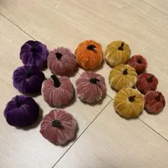 ベロア　置物　パンプキン×14個
