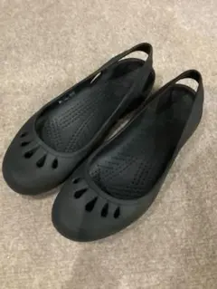 クロックス　サンダル　マリンディ　ブラック　黒　W8 レディース