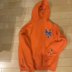 オレンジ NYロゴ パーカー Sサイズ