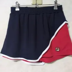 FILA 　テニス　キュロット　 ネイビー/レッド