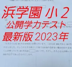 浜学園　小２　最新版　2023年　国語　算数　フルセット　公開学力テスト