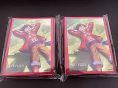 新品未開封　2セット　ワンピースカード　スリーブ　ルフィ　スタートデッキ　ギア5