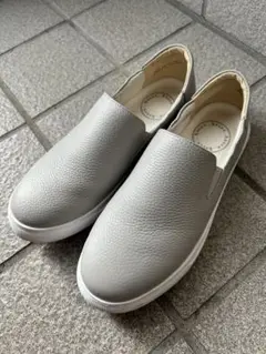 hocco グレー 本革スリッポン summer sale❣️